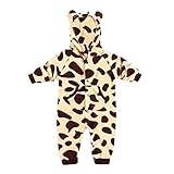 ベビー着用ぬいくるみ Hosam 子供服 赤ちゃん 男の子 女の子 動物 コスチューム 可愛い 柔らかい 秋冬衣装 室内 子供の誕生日プレゼント 出産お祝い (90, ヒョウ)