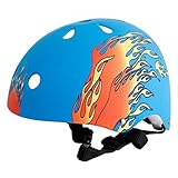 Kidzamo Skate Flame Helmet with Knee and Elbow Pads, Small by Kidzamo