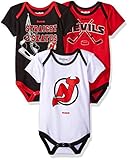 NHL新生児Devils " Hat Trick " 3pieceボディスーツセット ブラック