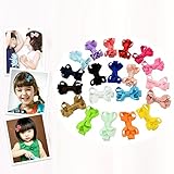BIANHUAN ヘアクリップ ベビーヘアクリップ 20点 ヘアピン ヘアアクセサリー カラフル ヘアピン 前髪クリップ 髪留め 髪飾り 可愛い キュート 王冠 シンプルリボン ベビー お宮参り 誕生