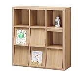 リビング 収納 棚 木製ラック 本棚 免震 バンド で 家具 の 前倒れ を 防止 上質 インテリアラック 木製 ウッドシェルフ SEPAREA ディスプレイラック ナチュラル