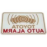 Amazon  TOYOTA トヨタ純正 セキュリティ ステッカー 盗難防止 ダミー 