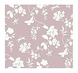 York Wallcoverings AP7423SMP Silhouettes Trailing Floral and Vines Wallpaper Memo Sample, 8-Inch x 1