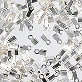 ファイニエ 紐留め カシメ 金具 シルバー 2mm 300個 白銀 小さめ ヒモ留め 紐止め エンドパーツ アクセサリー ハンドメイド 手芸 AP2523