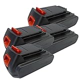 【4個セット】ブラックアンドデッカー BLACK＆DECKER 18V 2.0Ah リチウムイオンバッテリー BL2018 BL1518 互換バッテリー 1年保証