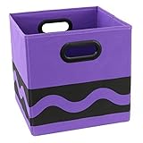 Modern Littles Crayola Black Serpentine Storage Bin Purple [並行輸入品]