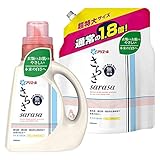 【まとめ買い】 さらさ 洗濯洗剤 液体 本体 850g + 詰め替え 超特大 1.35kg