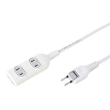 サンワサプライ 電源タップ 2P・3個口 2m TAP-3W2N