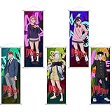 ダンダダン タペストリー 綾瀬桃 高倉健 オカルン 白鳥愛羅 綾瀬 星子 円城寺仁 25*75cm/40*120cm サテン+プラスチック製バー タペストリー アニメ 壁掛け ポスター インテリア 布ポスター 寝室飾り プレゼント クリスマス タペストリー (2,25*75cm)