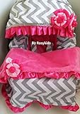 Infant Carseat Canopy Cover Blanket 4 Pc Whole Caboodle Baby Car Seat Cover Kit C030201 by Rosy Kids