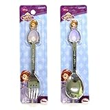Disney Sofia Stainless steel Spoon & Fork Set by Sofia the First by Lilfant