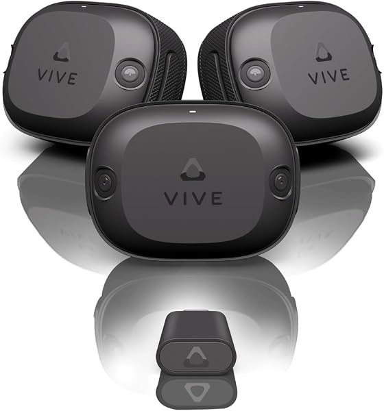 HTC VRヘッドセット アクセサリー VIVE トラッカー スターターキット (VIVEトラッカー Ultimate 3台 + USBワイヤレスドングル 1台) 【国内正規品】 - 1
