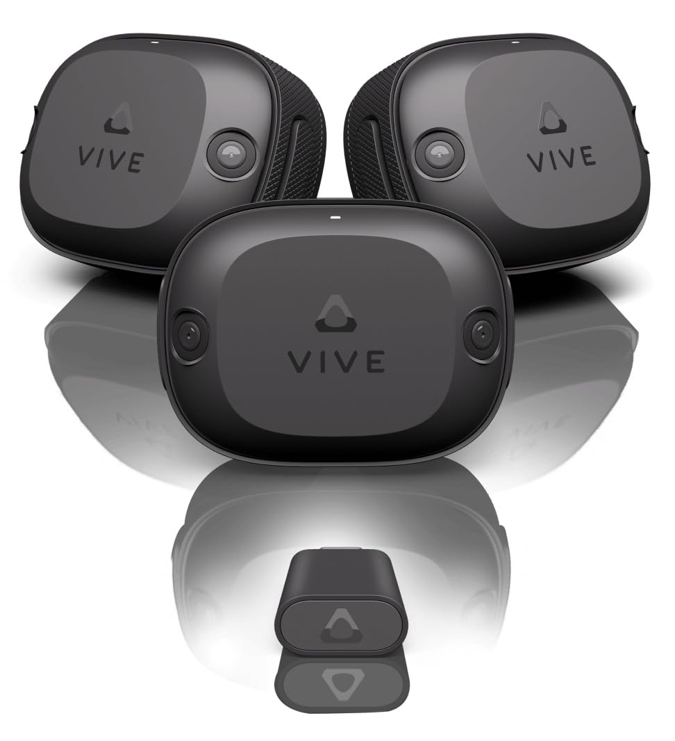 HTC VRヘッドセット アクセサリー VIVE トラッカー スターターキット (VIVEトラッカー Ultimate 3台 + USBワイヤレスドングル 1台) 【国内正規品】 - 1