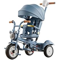 Amazon.co.jp: Sariny子供三輪車手押し棒付き三輪車 おしゃれ