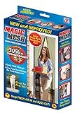 Magic Mesh The New & Improved 30% Stronger Hands Free Magnet Screen Door To Help Block Mosquitoes & 