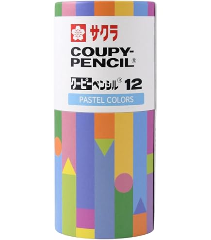qoo様　12本 Amazon | サクラクレパス 色鉛筆 クーピー ペンシル 紙管ケース入り 12