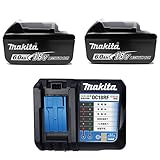 [充電工具ACセット] マキタ 18V 6.0Ah リチウムイオン電池 BL1860B 2台(マキタ純正品 A-60464日本仕様)+マキタ急速充電器 DC18RF １台 (14.4V/18V用|US