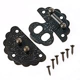 2個入り アンティーク ボックスバックル プルハンドル アンティークロック 装飾パーツ 手芸 金具 ネジに付き 4*4cm