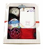 パパジーノ ズービーペッツ てんとう虫 出産 お祝い セット ビブ パープルリボン オーボール ピンク (AM_ZPG504-2)