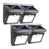 4 x 28 LEDソーラーライトモーションセンサーワイヤレス防水セキュリティガーデンランプ