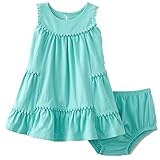 Little Wonders Infant Girls 2 Pcミントグリーンpom-pomサンドレスドレス&パンティ カラー: グリーン