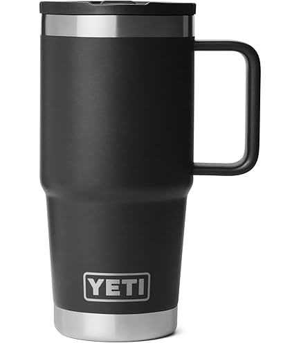 YETI Rambler 20 oz Travel Mug, Stainless Steel, Vacuum Insulated