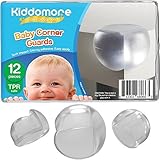 12x Pieces Clear Baby Corner Guards by Kiddomore - Edge Protector Bumpers made of Soft Cushion - Saf