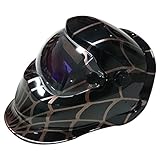 工具　溶接用　保護用品　ヘルメット　かぶと　作業用　工業用　溶接用ヘルメット　蜘蛛　ブラック