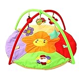 Lovoski 赤ちゃん　ベビージム　おもちゃ　遊びマット　パズルマット　遊び場　綺麗　全17パタン - サイズ1, ひまわり柄