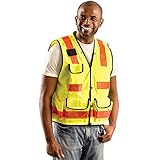Occunomix ok-tslvクラス2プレミアムソリッドpro-style surveyor-yellow/lime-2 X