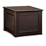 Rubbermaidパティオシックアウトドアストレージ Cube ブラウン
