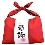 新潟県 魚沼産 白米 コシヒカリ バンダナ包み 我が家の新米感謝 8個セット 平成28年産 (感謝, 赤)