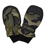 ベビー キッズ スキー手袋 防寒 雪用手袋 雪遊び 通園通学 冬物 男の子 女の子 ミトン 迷彩柄 fo-gr11 ＫＳ　3～4才　14cm No.04