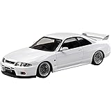 青島文化教材社(AOSHIMA) 1/32 ザ・スナップキットシリーズ ニッサン R33 スカイライン GT-R カスタムホイール (ホワイト) 色分け済みプラモデル No.15-SP3