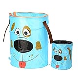 家庭用ポップアップナイロンCollapsible Laundry Hamper Come With A Samll Hamper、フクロウ漫画 4328034108