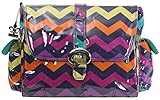 Kalencom Laminated Buckle Bag, Rainbow Zig Zag by Kalencom