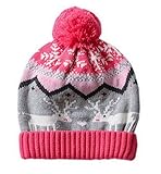 (ビグッド)Bigood 可愛い ニット帽 キッズ 子供 帽子 ボンボン付き ニットワッチ 女の子 男の子 赤ちゃん ベビー ニットキャップ 防寒 秋冬 クリスマス トナカイ 北欧風 L