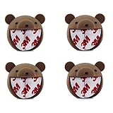 ESUMIC? Corner Guards Child Baby Safe Silicone Protector Table Corner Edge Protection Cover (Brown B