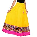 Cotton Designer Party Wear lace work long Skirt For women (size: length- 40 Inches) Waist- non stret