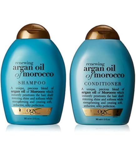 OGX Renewing Argan Oil of Morocco Shampoo & Conditioner 2 セット(13 fl. Oz.) [ Amazon | OGX Renewing Argan Oil of Morocco Shampoo & Conditioner 2