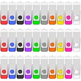 TEWENE USBスティック 2GB 50本セット USBメモリースティック 高速USB2.0 多色回転