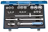 Gedoreソケット1/2 "23個の6カント8～32ミリメートル19 EMU-3を設定