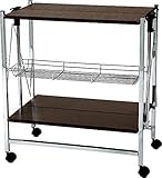 収納 ワゴン ♪東谷家具 フォールディングワゴン PW-314BR ＜W68×D41×H71cm＞ 【AZUMAYA】 インテリア家具 ファミリー 一人暮らし シンプル おしゃれ