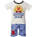 【本体綿100％】2017年 夏物 アンパンマン 天竺 バンダナ柄 カバーオール Anpanman 胴アイボリー◇70cm