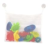 Freedi Bath Toy Organizer withボーナスStrong Hooked吸引カップシャワーアクセサリーストレージHangingバッグ