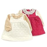 Lily ivory(リリー アイボリー) ワンピース (80～130cm) キムラタンの子供服 (71157x71457-164) レッド 130