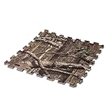 Mossy Oak Camo Fabric Laminate Anti-Fatigue Foam Floor Tiles - 13 Sq Ft (Set of 6) [並行輸入品]
