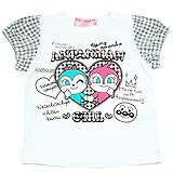 【本体綿100％】2017年 夏物 アンパンマンガール ドキコキ！袖チュール 半袖Ｔシャツ Anpanman Girl ブラック◇80cm