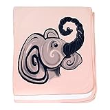 CafePress – Elephant – zoowhirlz – スーパーソフトベビー毛布、新生児おくるみ ピンク 07721973036832E