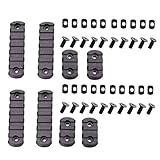 20mmレール 超軽量8台のMPCレール20個のMLOKネジ3スロットと7スロットレール部アダプター for M-LOK